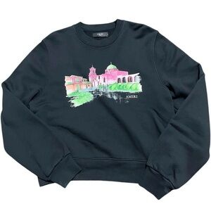 AMIRI Black Sweater with Pink Graphic size XXL